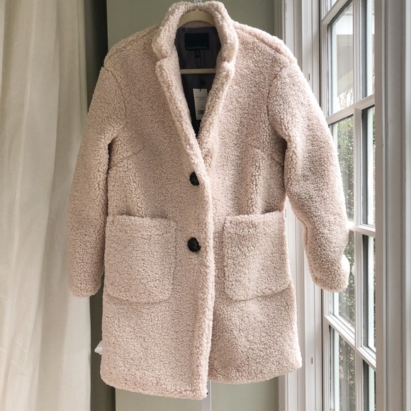 Banana Republic Sherpa Cocoon Coat 